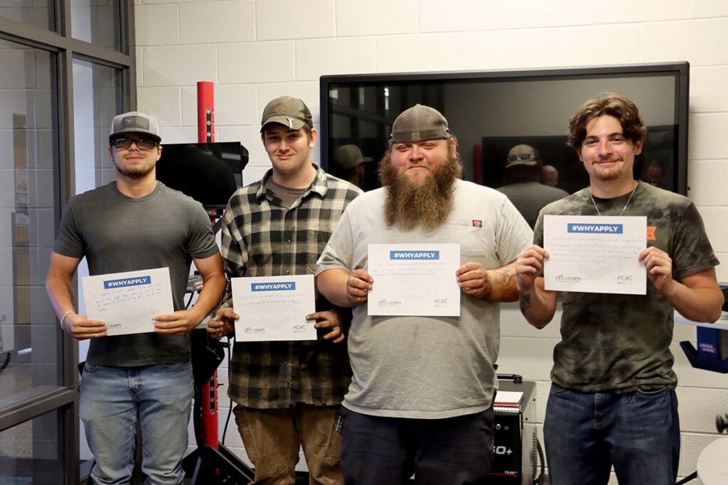Advanced Welding students share their why.
