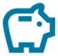 Piggy bank icon