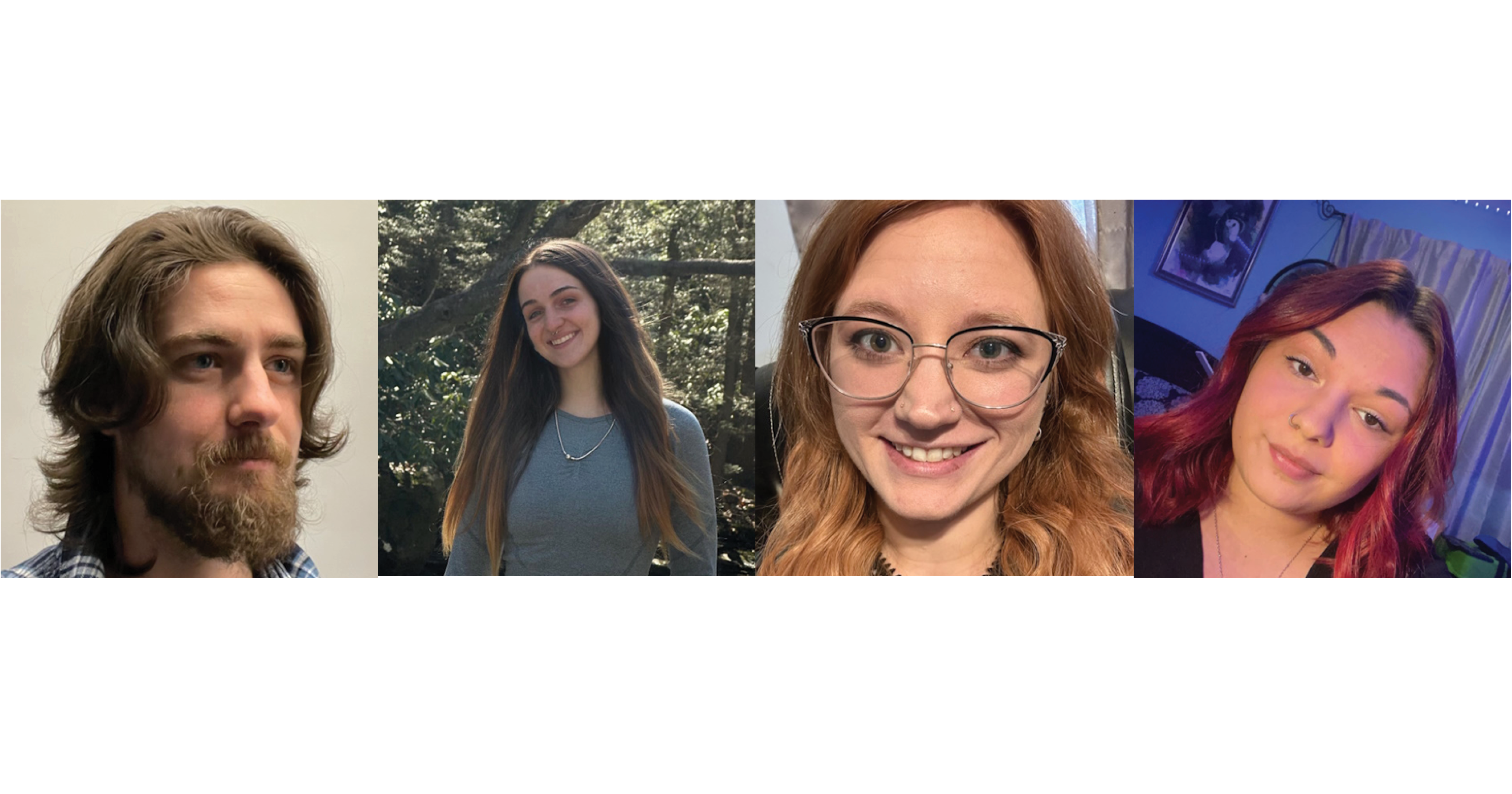 Four individuals are featured in a photo collage.