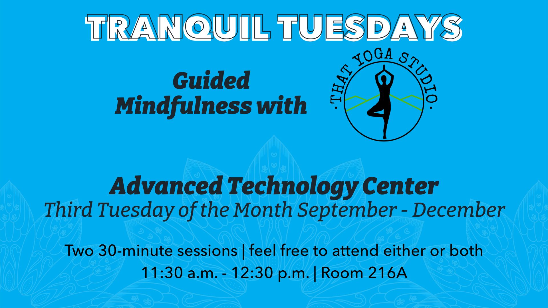 Tranquil Tuesdays: Guided Mindfulness with That Yoga Studio