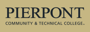 Pierpont Wordmark Logo in Vegas Gold Reversed